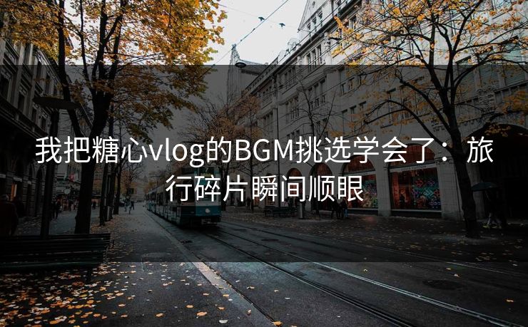 我把糖心vlog的BGM挑选学会了：旅行碎片瞬间顺眼