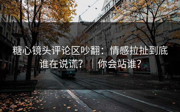 糖心镜头评论区吵翻：情感拉扯到底谁在说谎？｜你会站谁？